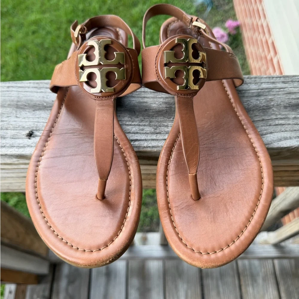 Tan Tory Burch sandals size 10
